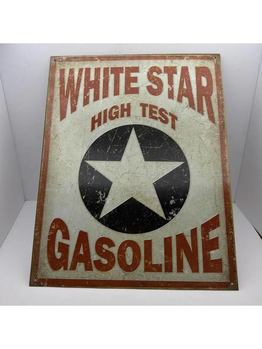 White Star Gasoline Vintage Style Metal Sign Man Cave Garage Shop Dorm